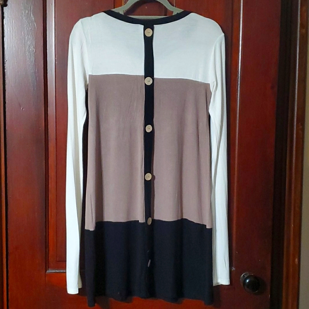 Color block tunic dress